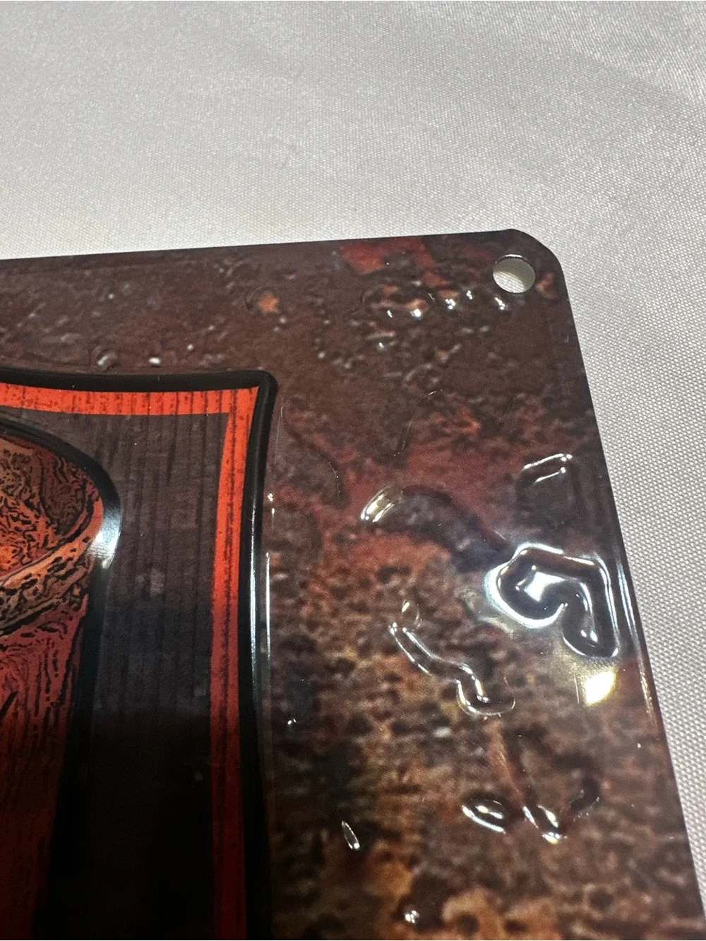 Harley-Davidson Orange and Black Genuine Metal Wall Plaque
